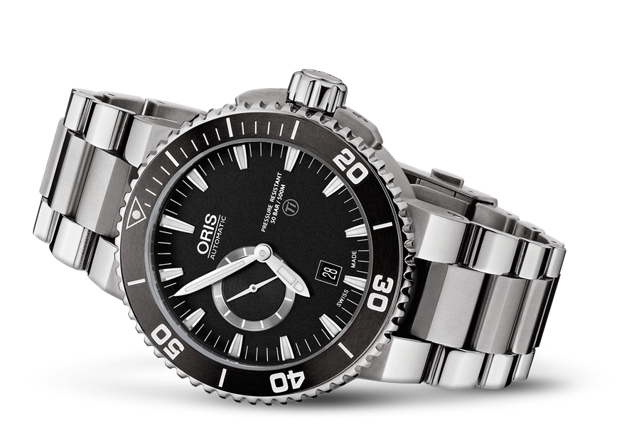 Aquis Titan Small Second Date 01 743 7664 7154 07 8 26 75PEB Oris